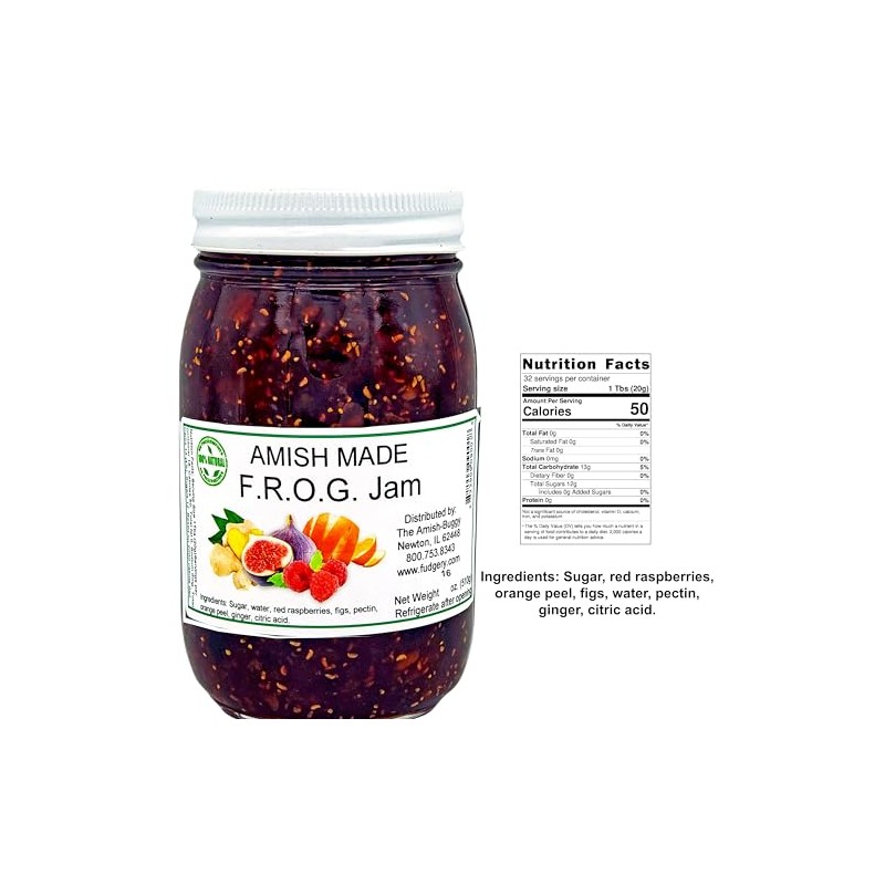 Amish Jam - Two 16 Oz Jars (F.R.O.G.)