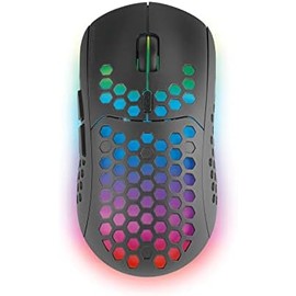 MARSGAMING Mars Gaming MMW3 - Ratón inalámbrico para gaming, RGB Flow, ultraligero, 79 g, 3200 ppp, color negro