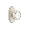 Emtek Passage Set, Style 8 Rosette, Norwich Knob, Satin Nickel