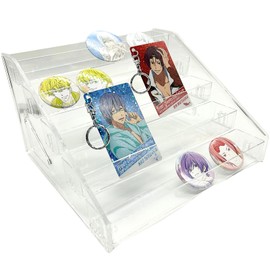 Acrylic Honpo Can Badge Display Stand, Shelf, Storage, Acsta, Display Stand, Collection Case, Keychain, Acrylic Stand, Stand Included, Exhibition Stand, Display Base, 5 Tiers
