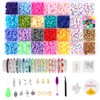 2800+ Clay Beads for Bracelets, Polymer Clay Beads, 6 mm,