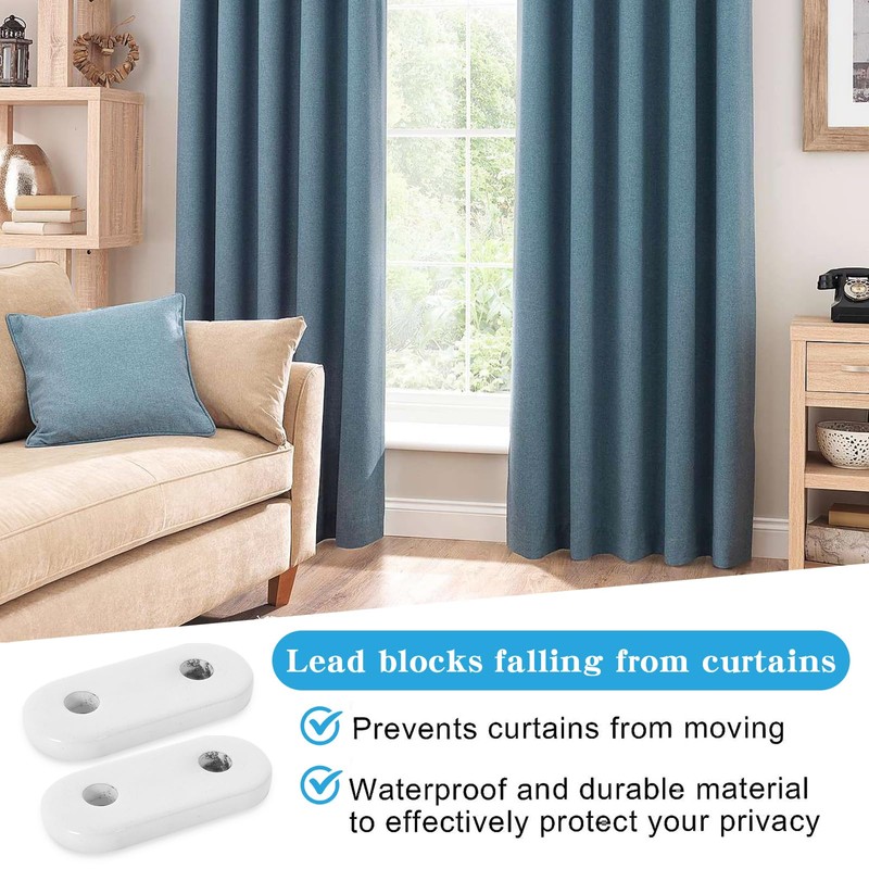Zimoer 25 Weights for Curtains 12 g, Shower Curtain Weights,