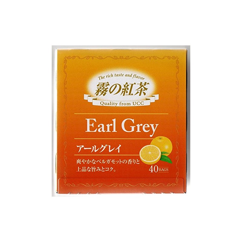 UCC Mist Tea Earl Grey Tea Bags, 40 Bags