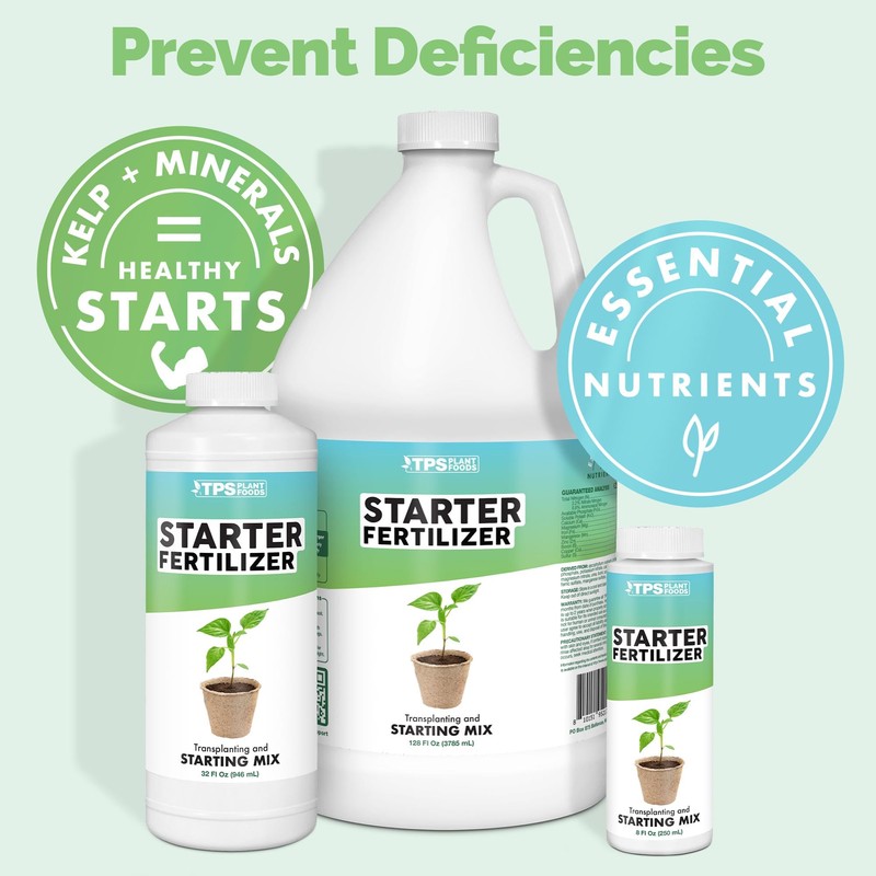 TPS NUTRIENTS Starter Plant Fertilizer, Gentle Complete Formula Plus Micronutrients