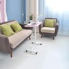 RUIAN Rolling Laptop Desk Adjustable Small Mobile Laptop Standing Table