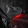 Mountain Road Bike Soft Seat Saddle with Tail Light Replacement