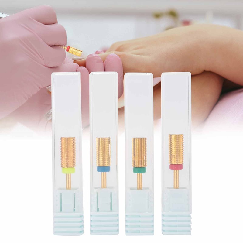 4pcs Nail Art Manicure Drill Bits Electric Grinding Machine Tool