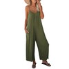ANRABESS Women Summer Casual Sleeveless Spaghetti Strap Boho Wide Leg