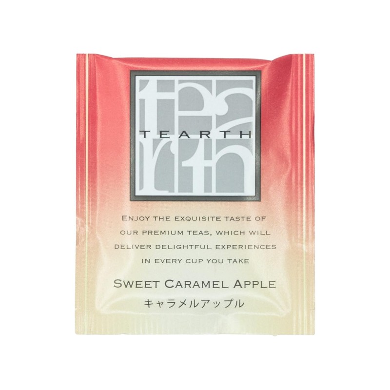 TEARTH Caramel Apple Sweet Dessert Tea Bags Individually Wrapped 25