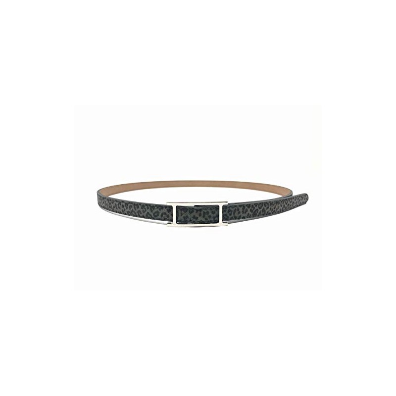 Bellabel Leopard Patterned Belt, Fine, Women's, Narrow Belt, Leather, One