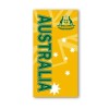I Love Aus Green and Gold Australian Beach Towel