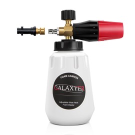 GALAXYER Snow Foam Cannon - 1000ml Heavy Duty Car Foam Blaster with 1/4'' Quick Connector and Karcher K Connector