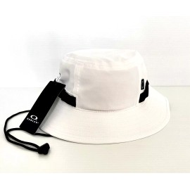 Oakley AE Bucket Hat White Adjustable Drawcord One Size NWT Beach or Everyday