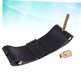 Kisangel Embossed Alto Saxophone Clip Flute Head Cards with Screw Design for Beginners and Artists Stable Sound Performance Easy Install and Remove Durable Black Saxophone Carving Accessory