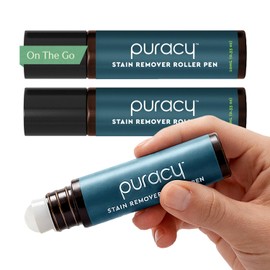 Puracy Stain Remover Pen Stain Stick, Travel and Laundry Stain Cleaner for Clothes, Baby Essentials, Kids Stains, Oil and Fabric Spot Cleaner, (Pen, 3 pack)