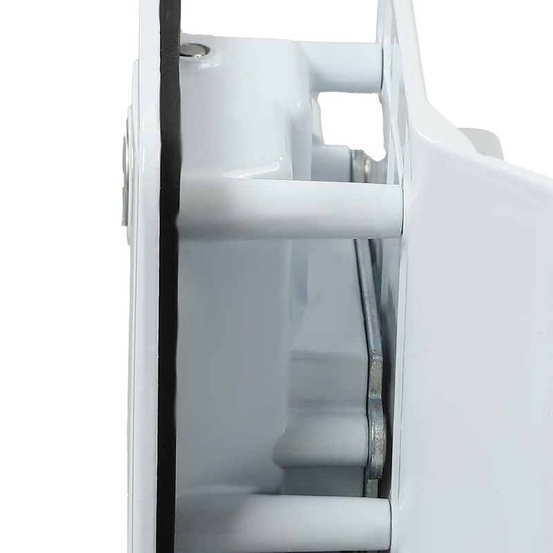 G-PLUS RV Entry Door Lock Handle Knob White Trailer Door
