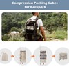 Surblue Hanging Travel Organizer Portable Hanging Luggage Organizer Multiple Compartments