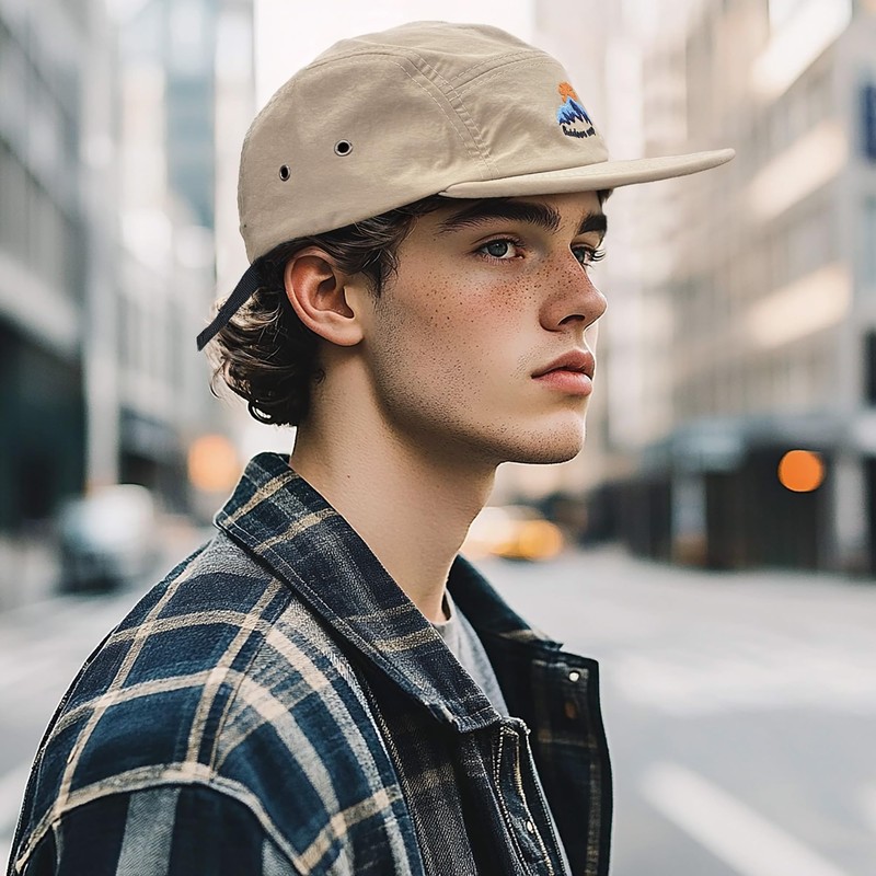 Clakllie Quick Dry 5 Panel Cap Quick-Drying Baseball Cap for