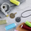 2 Pieces Yarn Cutter Pendants Antique Gold Silver Metal Thread