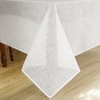 Karseteli Linen Textured Rectangle Tablecloth, Slubby Lightweight Table Cloth 60