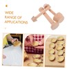ULTECHNOVO 3pcs Wooden Tart Tamper Set Dual Ended Egg Tart