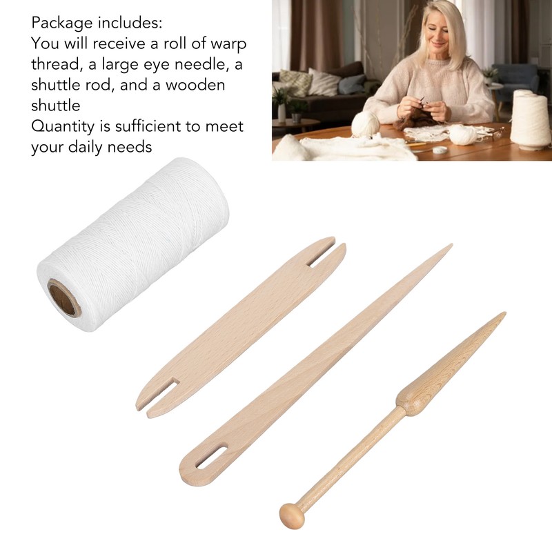 Loom Warp Thread Kit Portable Wear Resistance Pure Cotton Lightweight