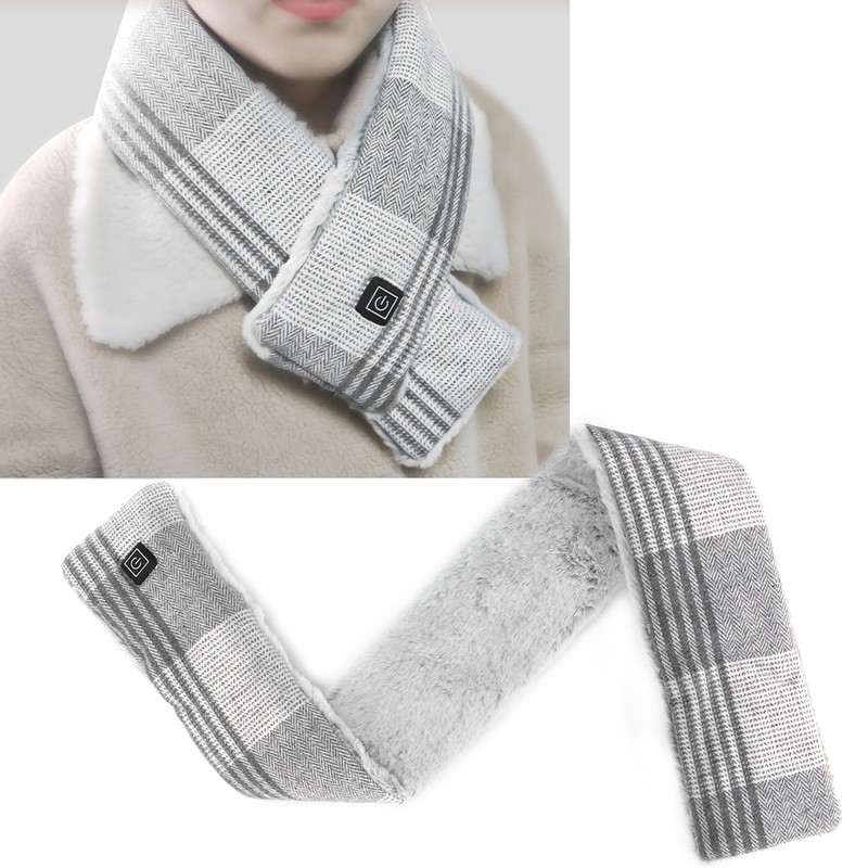 Electric Heated Scarf USB Smart Neckerchief Washable Warm Neck Gaiter