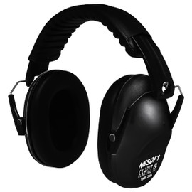 Ear Defenders Children – Ear Protection & Noise Cancelling Kids Ear Defender Age 3-16 Year - Foldable & Adjustable Headphones Autism for Baby – 26db SNR (One Size Kids, Black)