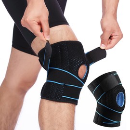 ベルト付き 膝サポーター 膝パット 男女兼用 スポーツ ランニング 正座 通気性 ひざ安定 ユニセックス
