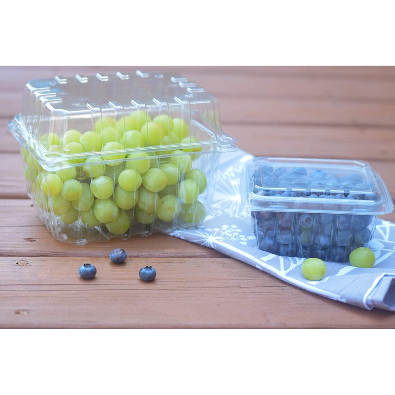 35 PACK - Plastic Berry Basket/Produce Containers - Pint Size