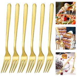 Forchette da dolce, forchette da frutta, piccole forchette da dessert, forchette da tavola, 6 pezzi