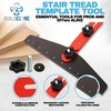 Professional Stair Tread Template Tool - Adjustable 8" to 46"