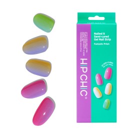 Hip Chic Nailed It Semi-cured Gel Nail Strip, Fantastic Prism, 22 Strips