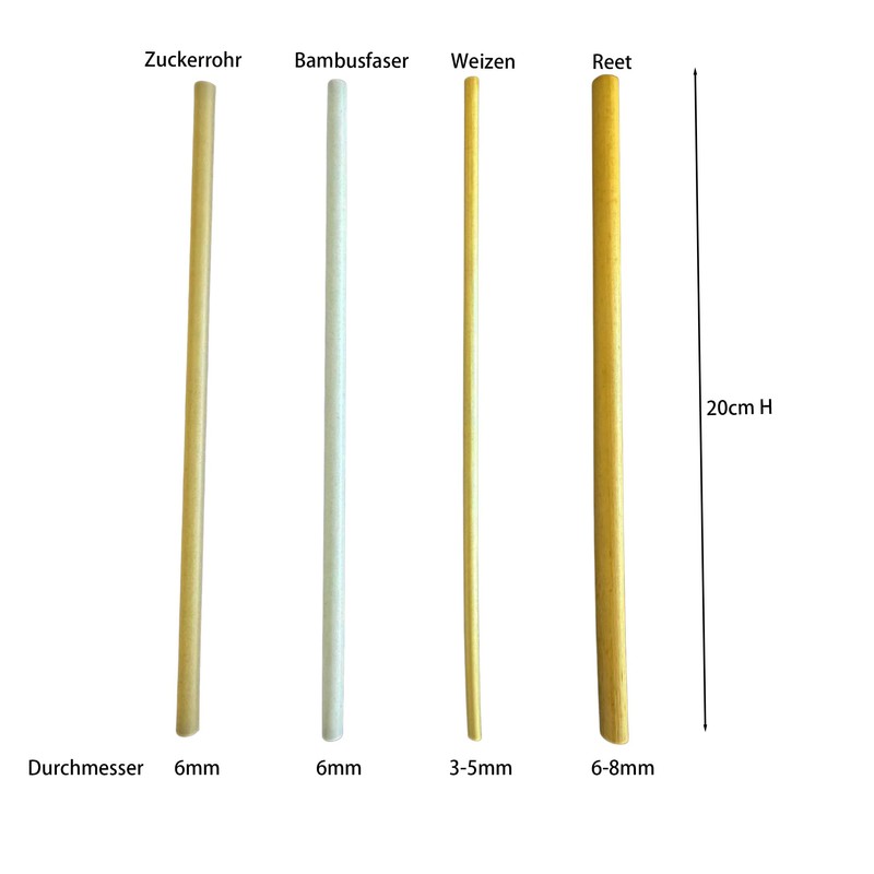 100% Biodegradable Environmentally Friendly Wheat Straws | 20 cm H