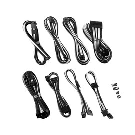 CableMod RT-Series Pro ModMesh Sleeved 12VHPWR StealthSense Dual Cable Kit for ASUS/Seasonic/Phanteks (Black + White)