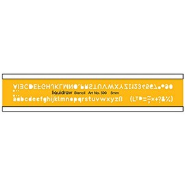 Liquidraw Lettering Stencils for Crafts English Stencil Alphabet Number Drawing Drafting Template, 5mm