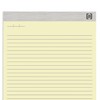 TRU RED TR57381 Notepads, 8.5-Inch x 11.75-Inch, Wide Ruled, Canary,