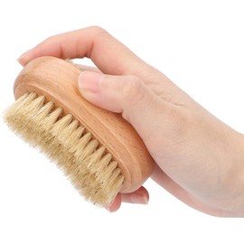 Cepillo para Manos Y Uñas, Cepillo para Uñas de Madera de Doble Cara Hecho de Madera de Haya con Cerdas, Cepillo para Fregar las Uñas Cepillo para Limpieza de Uñas Suministros para Manicur