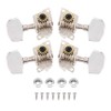 Ukulele Pegs 2L2R Silver Classical Style Ukulele Tuning Pegs Machine