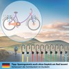 valonic Kraken Reflective Elastic Straps with Hooks, Set of 10,