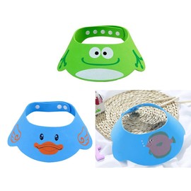 Baby Shower Cap, 3 Pieces, Adjustable Baby Shower Cap, Children, Waterproof Protection, Bath Caps, Shower Visor, Soft for Toddlers, Baby Care