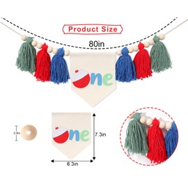 The Big One Fishing High Chair Banner - First Birthday for Highchair Banner,1st Birthday Fishing Banner, Fishing Photo Prop, Baby Fishing Party Decor, Fishing 1st Birthday Party Decorations,Fishing