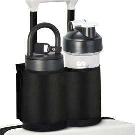 Luggage Cup Holder for Suitcases Free Hands, Travel Accessories, Luggage Cup Caddy Gifts, Beverage Holder, Universal Luggage Accessories for Flight Attendants, Business Travelers, Pink