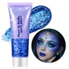 Go Ho Blue Face Body Glitter Gel,Singer Concerts Face Glitter