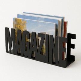 ROCKING GIFTS Magazine Black Metal Magazine Rack
