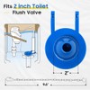Aswalling Universal Toilet Flapper Replacement Kit 2 Inch 1SET with