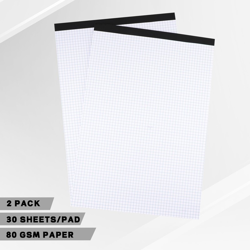 Thboxes Graph Paper 17" X 11.6", 2 Pack 4x4（4 Squares