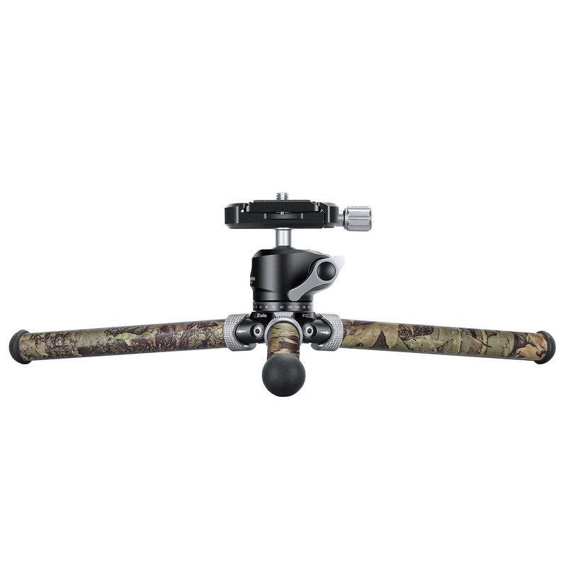 Leofoto MT-02C+LH-22 Camouflage Carbon Mini Tripod Head Set