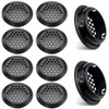 10pcs Round Air Vent Covers Black 53mm Mesh Cabin Hole