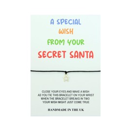 Lucor Secret Santa Gifts,Merry Christmas Gifts,Christmas Stocking Fillers Gifts,Special Wish from Secret Santa,Christmas Star Wish Bracelet
